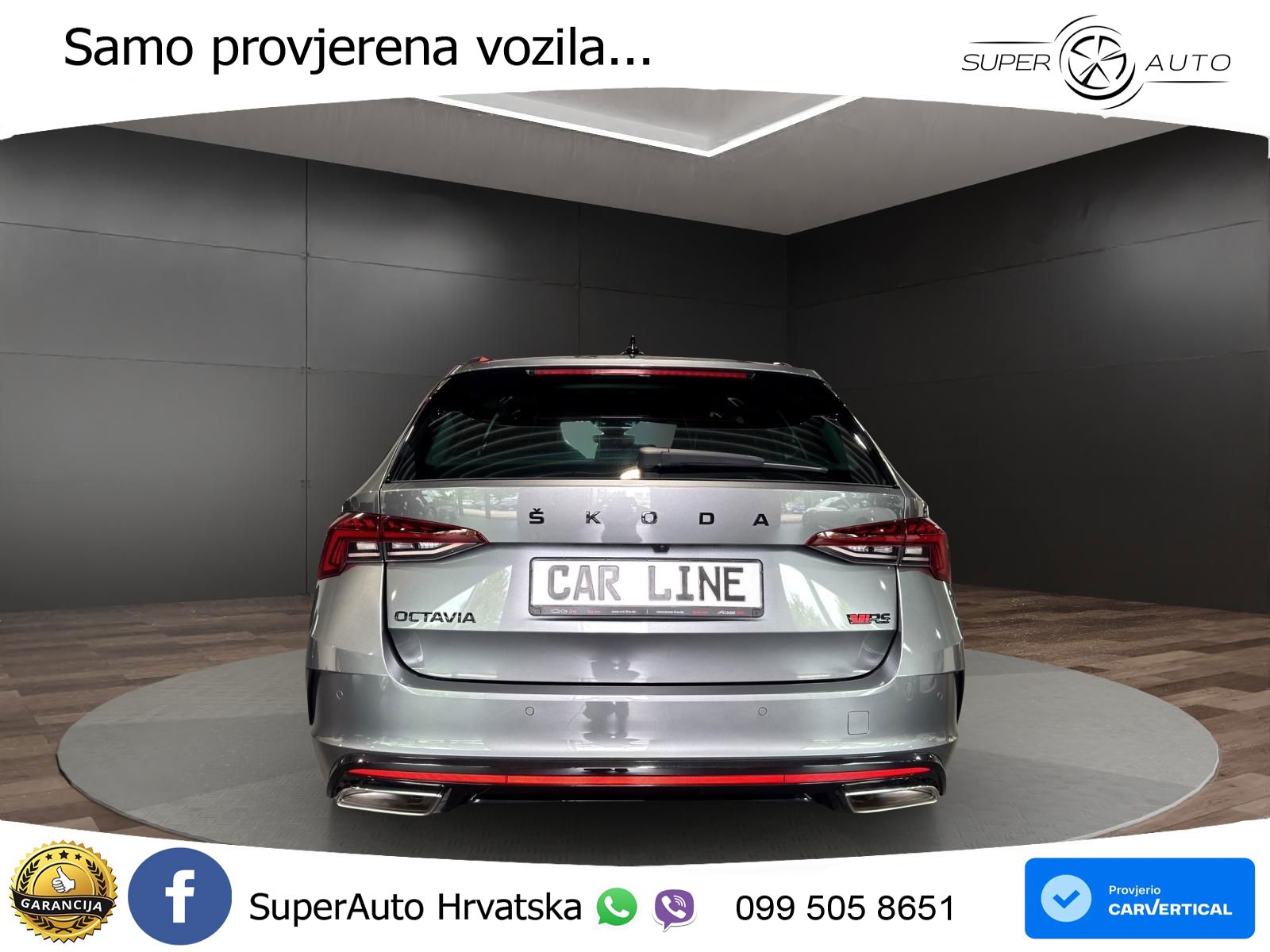 Škoda Octavia Combi RS 2.0 TSI (245 KS) DSG LED+GR SJED+ACC