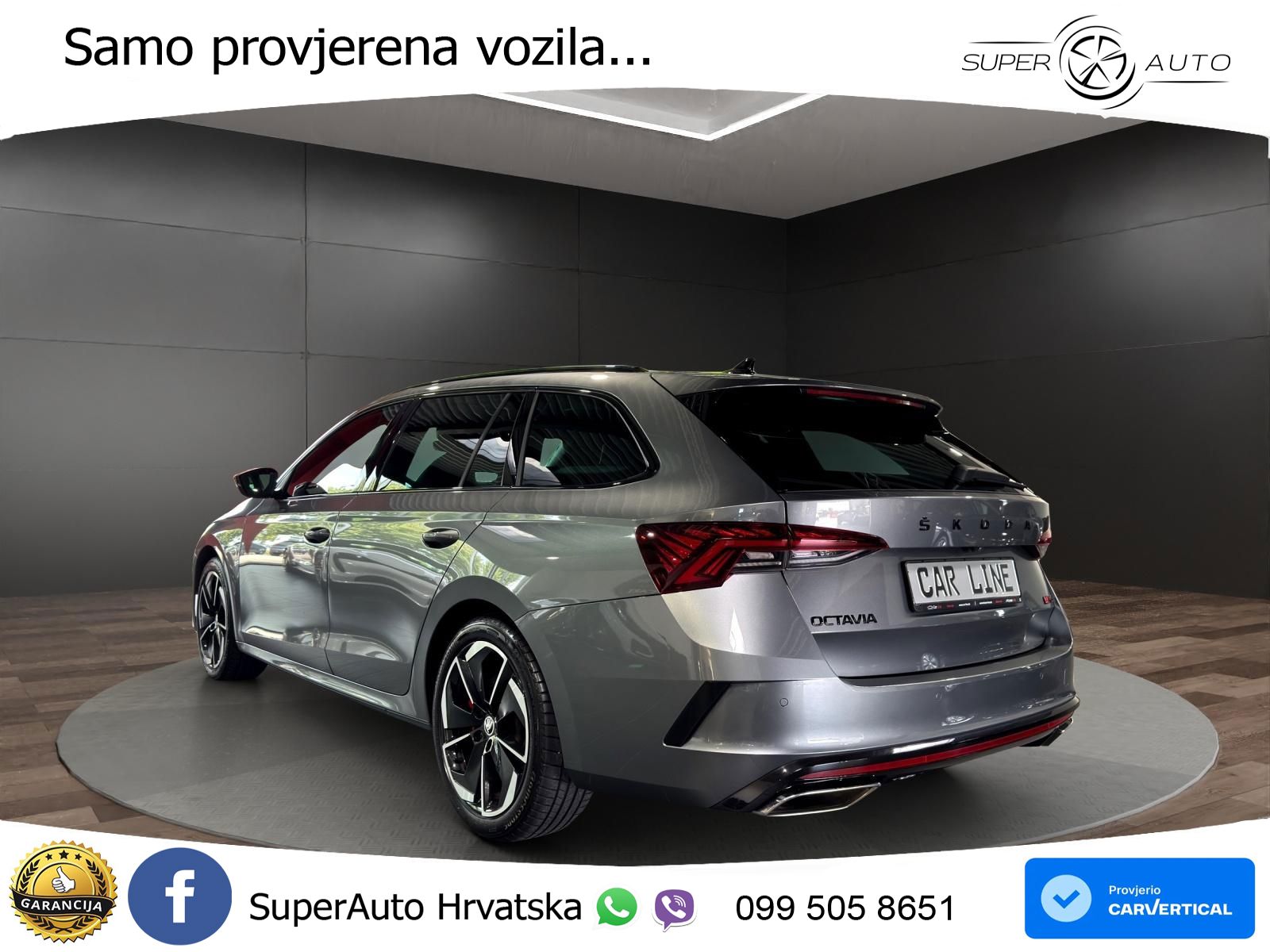 Škoda Octavia Combi RS 2.0 TSI (245 KS) DSG LED+GR SJED+ACC
