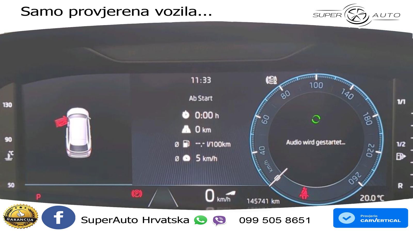 Škoda Octavia Combi 2.0 TDI (150 KS) 4x4 DSG LED+GR SJED+ACC