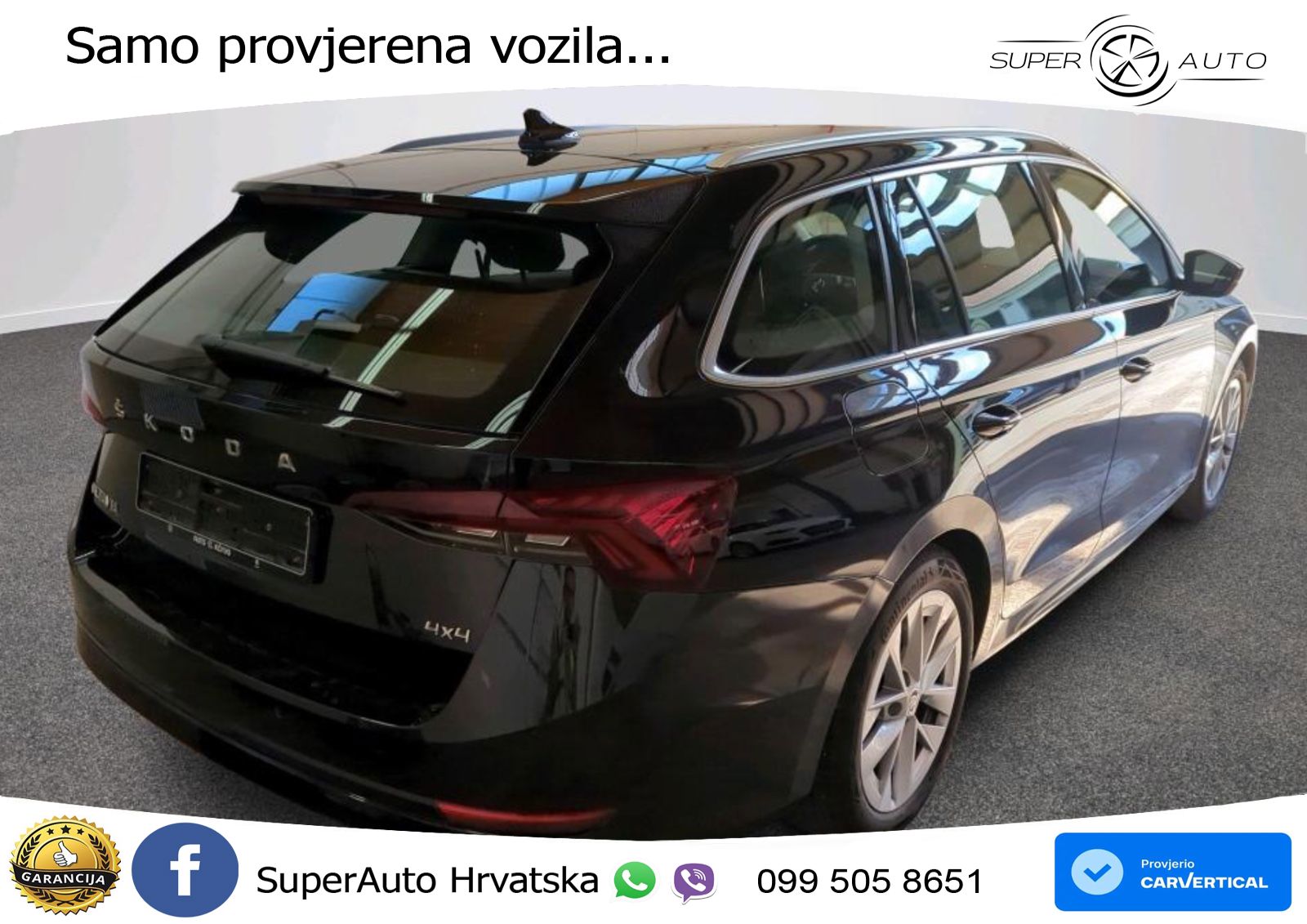 Škoda Octavia Combi 2.0 TDI (150 KS) 4x4 DSG LED+GR SJED+ACC