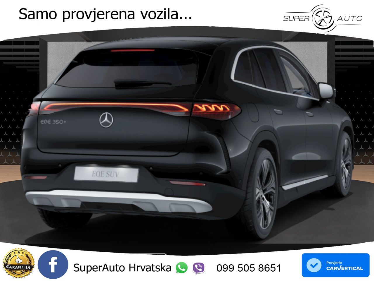 Mercedes EQE SUV 350+ 105 kWh (292 KS) ACC+GR SJED+360+PANO