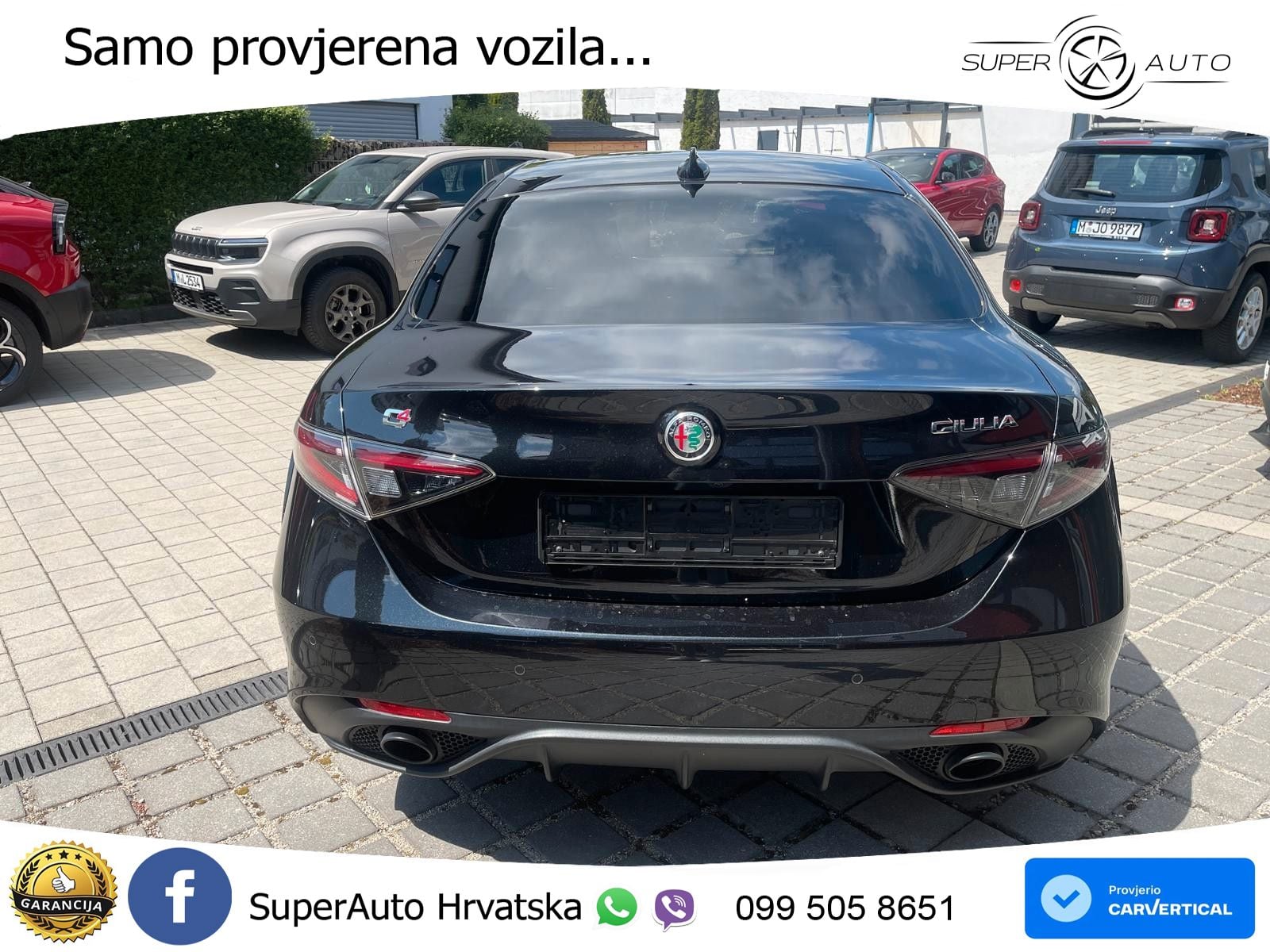 Alfa Romeo Giulia 2.0 Turbo (280 KS) Q4 Automatic LED+GR SJED+ACC