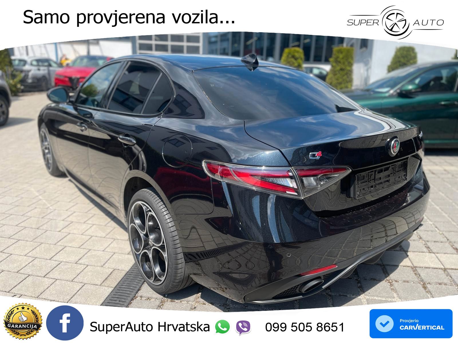 Alfa Romeo Giulia 2.0 Turbo (280 KS) Q4 Automatic LED+GR SJED+ACC