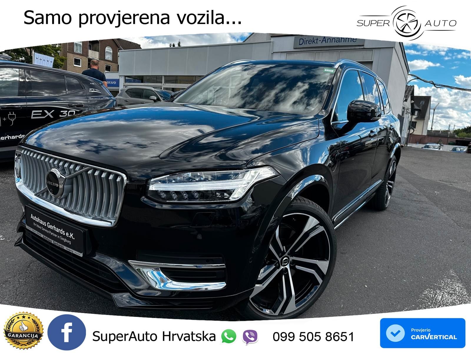 Volvo XC90 2.0 T8 AWD Automatic ACC+HEAD+4xGR SJED+360+PANO