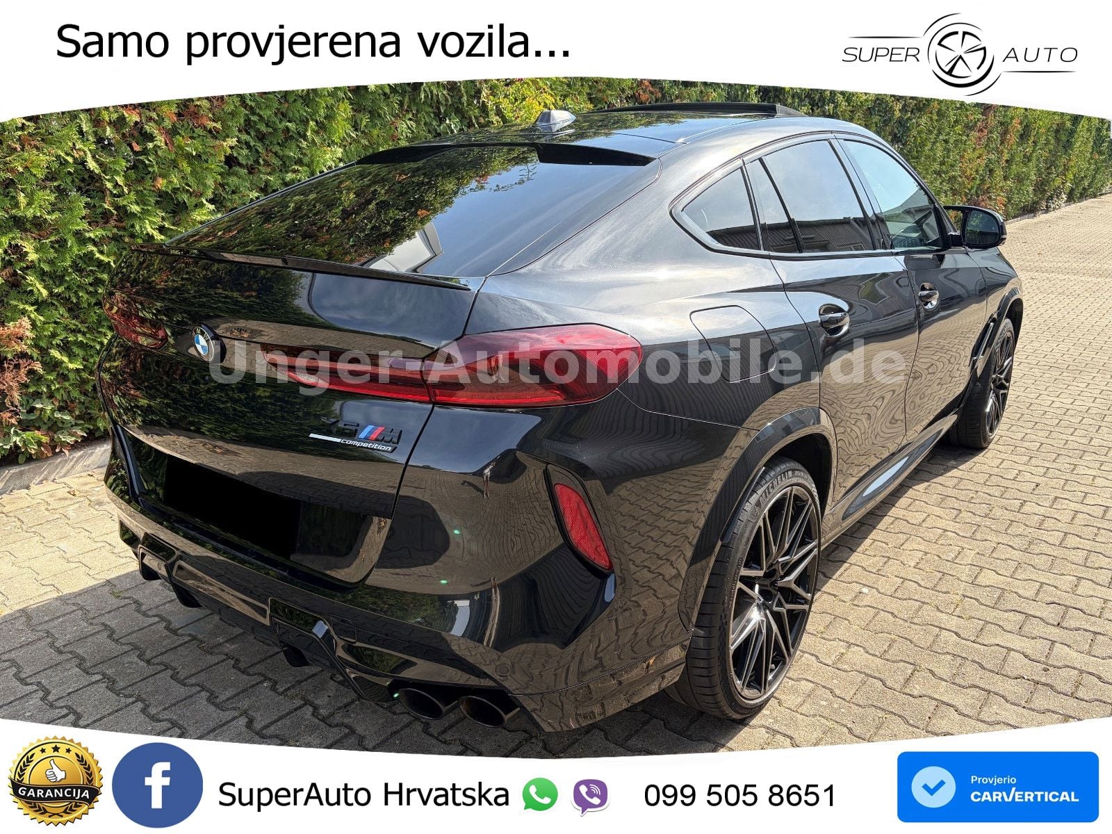 BMW X6 M Competition 4.4 V8 (625 KS) xDrive Steptronic ZRAČNI+ACC+GR SJED+KAM+PANO