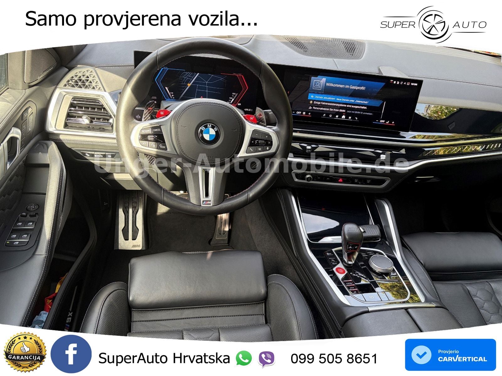 BMW X6 M Competition 4.4 V8 (625 KS) xDrive Steptronic ZRAČNI+ACC+GR SJED+KAM+PANO
