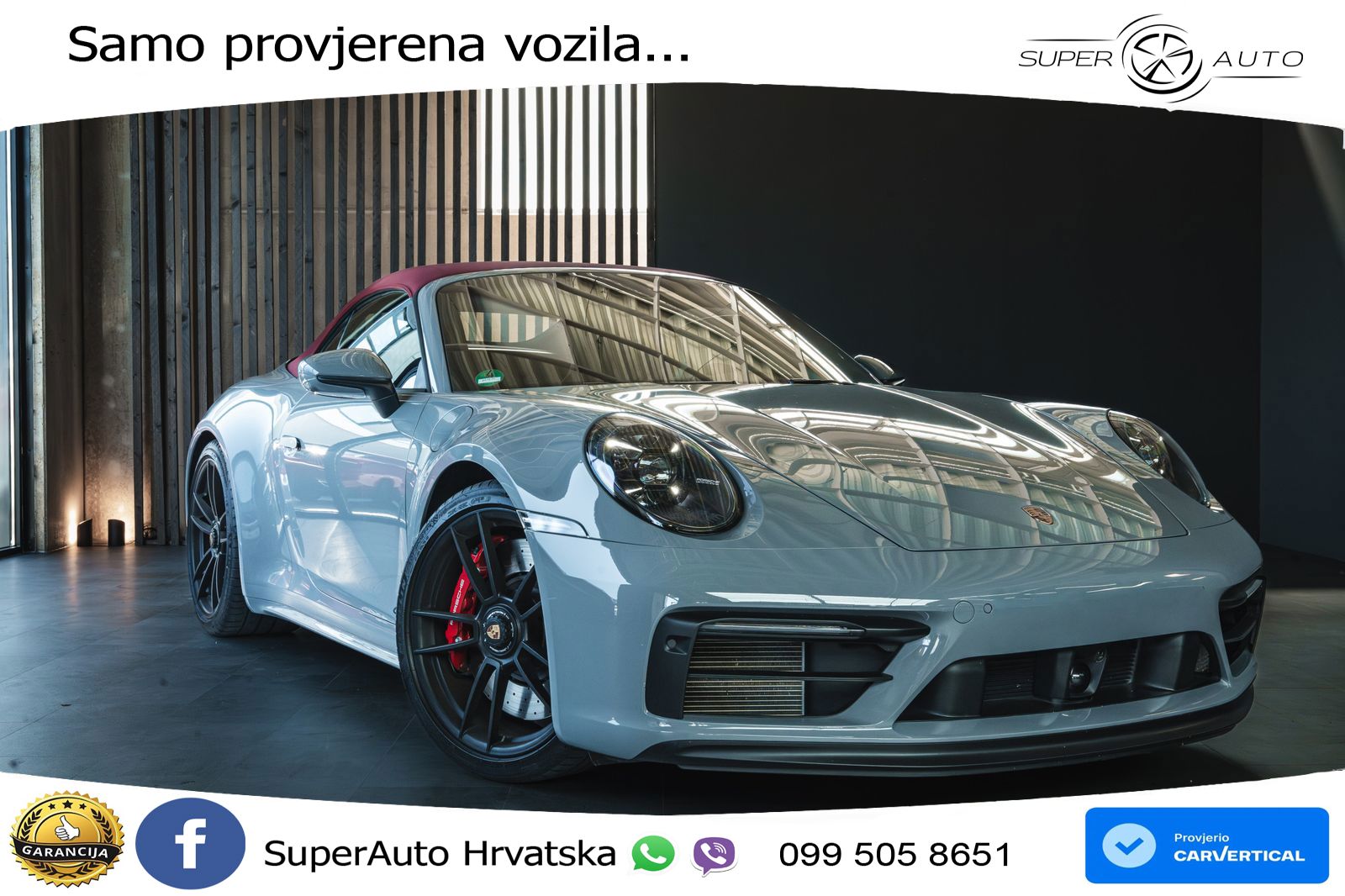 Porsche 911 Carrera 4 GTS Cabriolet 3.0 (480 KS) PDK LED+GR SJED+ACC