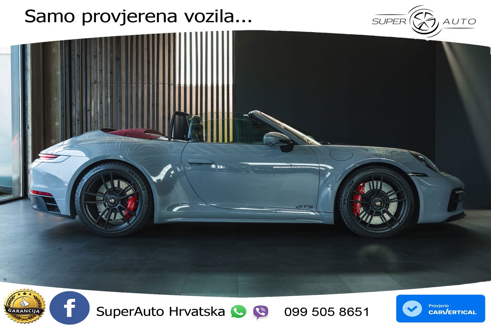 Porsche 911 Carrera 4 GTS Cabriolet 3.0 (480 KS) PDK LED+GR SJED+ACC