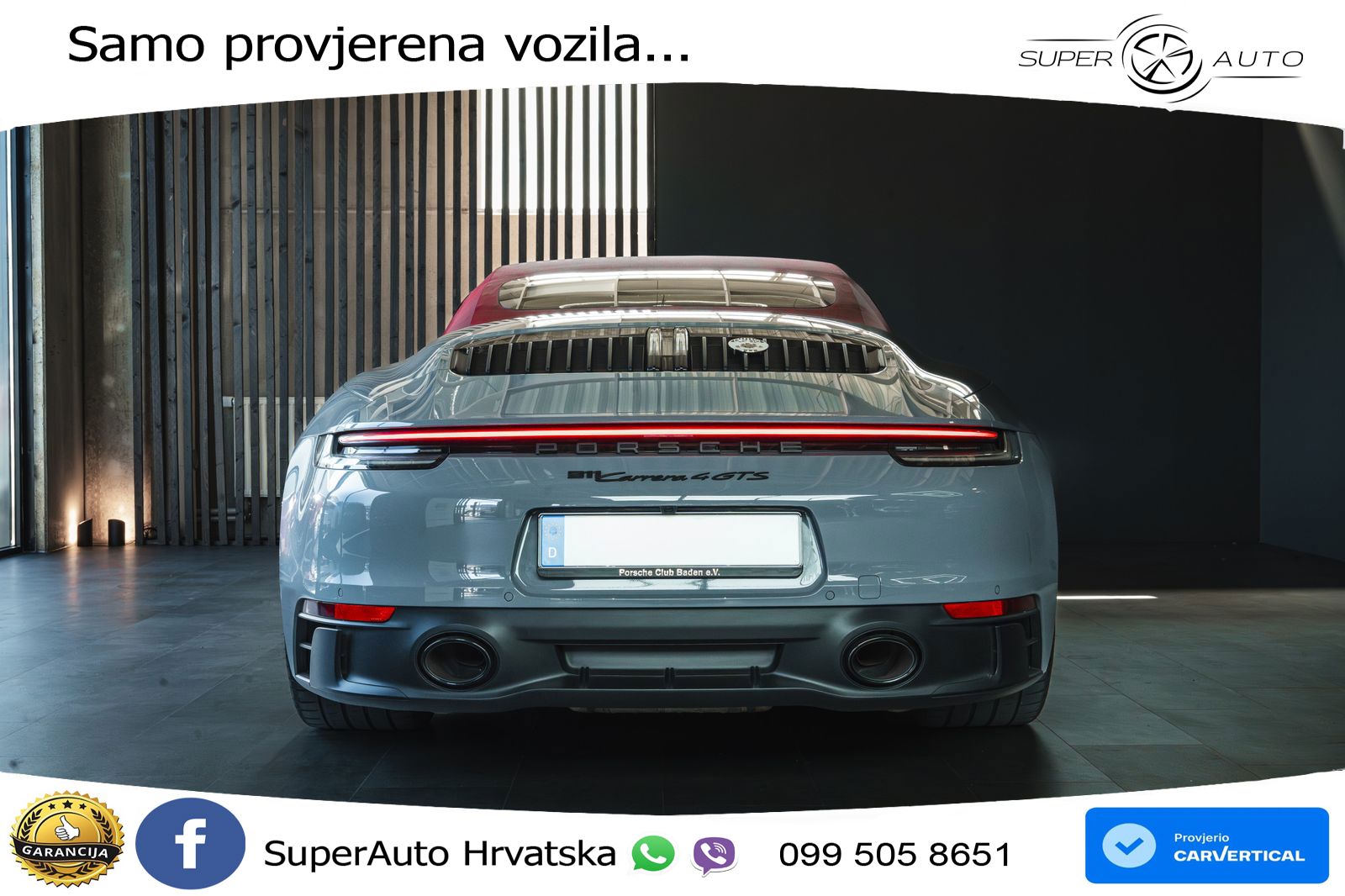Porsche 911 Carrera 4 GTS Cabriolet 3.0 (480 KS) PDK LED+GR SJED+ACC