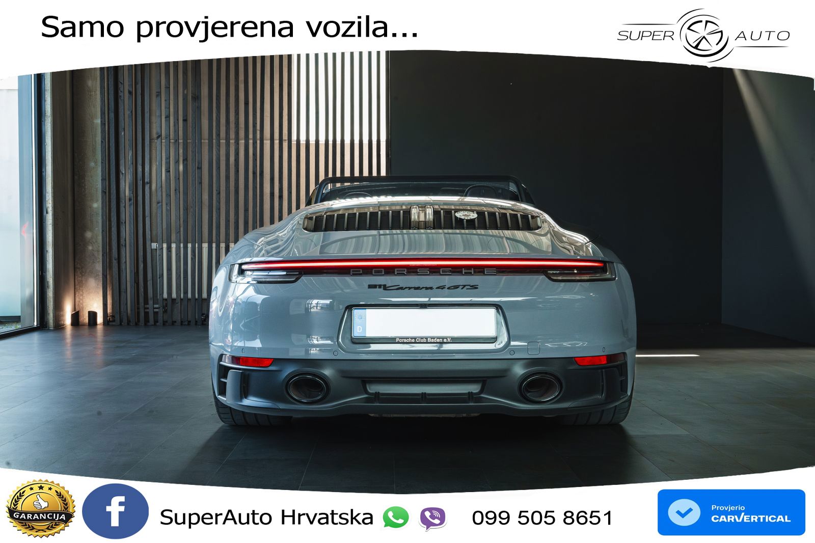 Porsche 911 Carrera 4 GTS Cabriolet 3.0 (480 KS) PDK LED+GR SJED+ACC