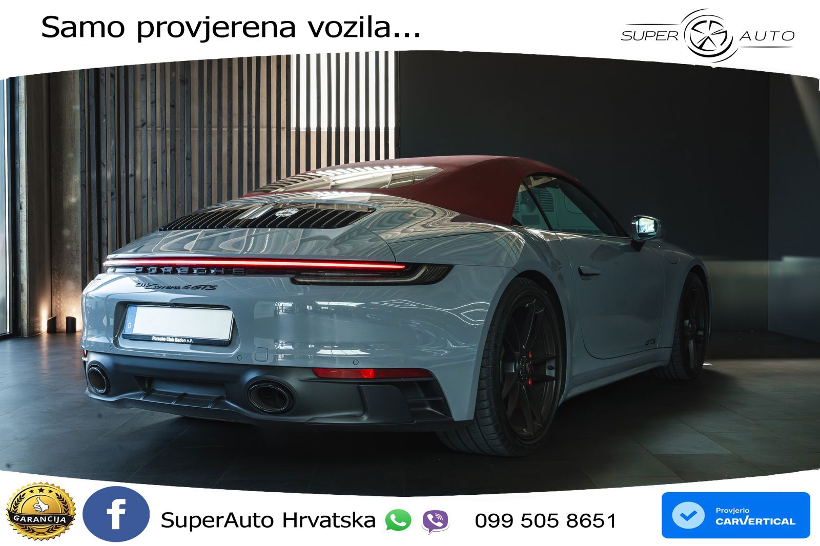 Porsche 911 Carrera 4 GTS Cabriolet 3.0 (480 KS) PDK LED+GR SJED+ACC