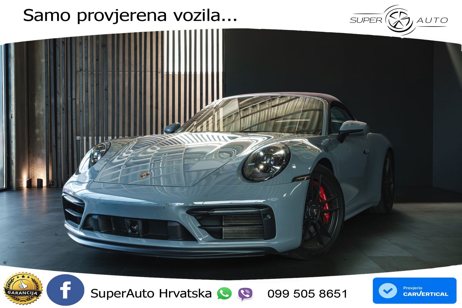 Porsche 911 Carrera 4 GTS Cabriolet 3.0 (480 KS) PDK LED+GR SJED+ACC