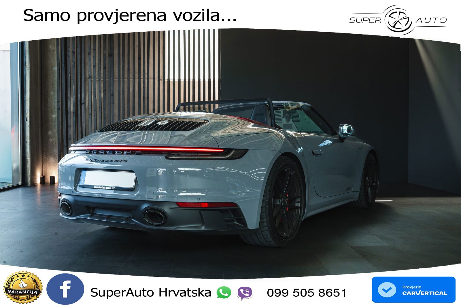 Porsche 911 Carrera 4 GTS Cabriolet 3.0 (480 KS) PDK LED+GR SJED+ACC