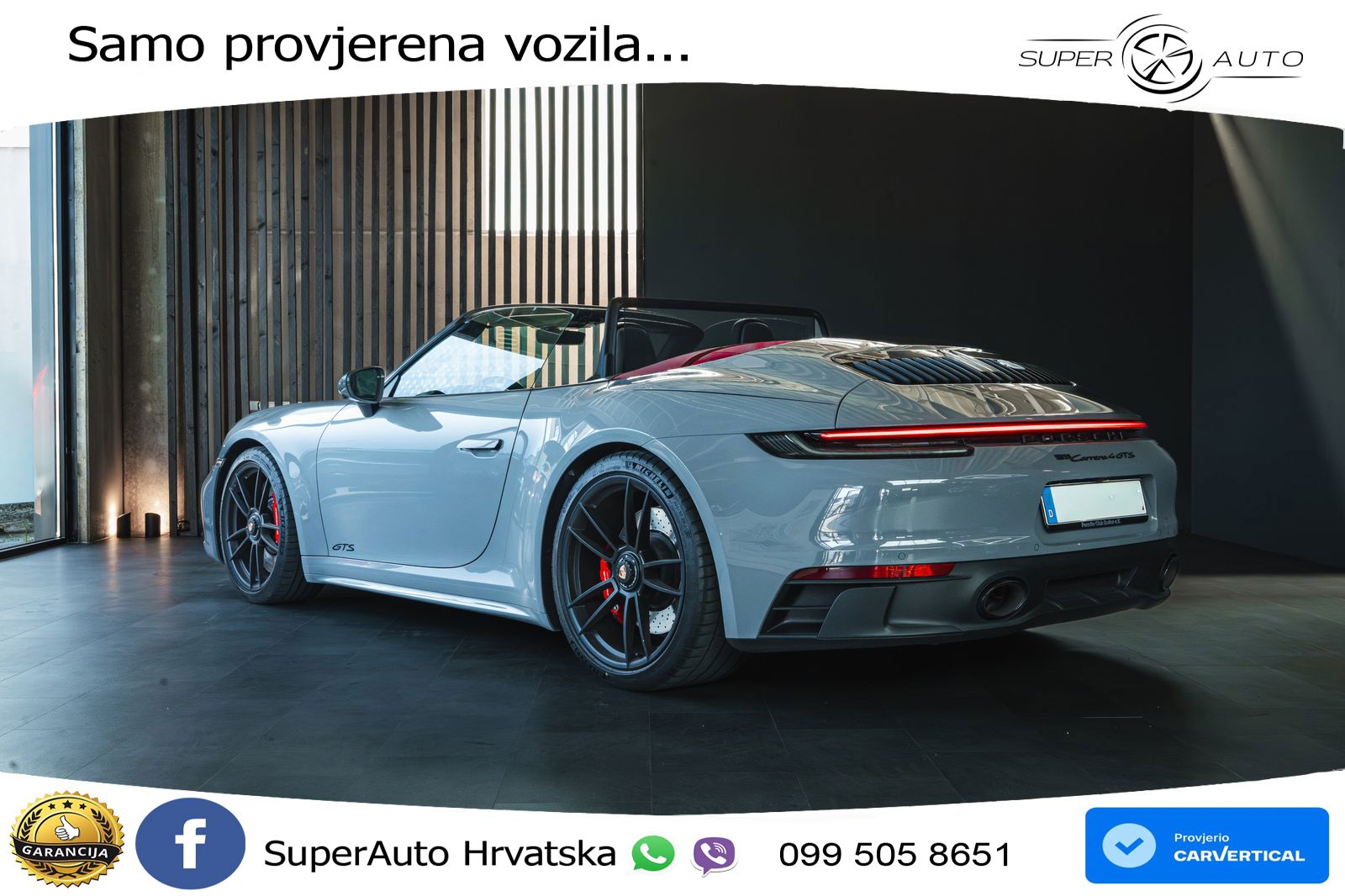 Porsche 911 Carrera 4 GTS Cabriolet 3.0 (480 KS) PDK LED+GR SJED+ACC