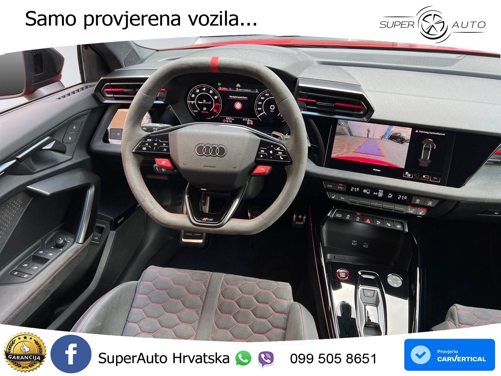 Audi RS3 Sedan 2.5 TFSI (400 KS) quattro S tronic LED+GR SJED+ACC