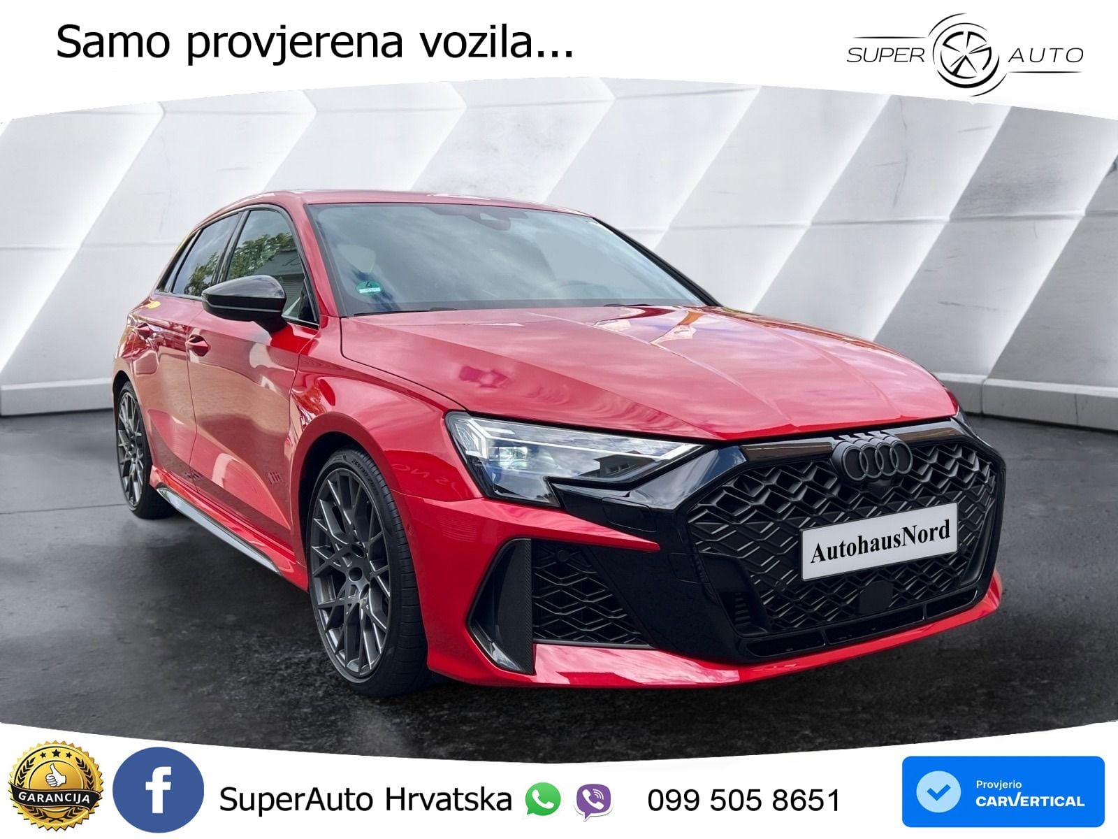 Audi RS3 Sedan 2.5 TFSI (400 KS) quattro S tronic LED+GR SJED+ACC