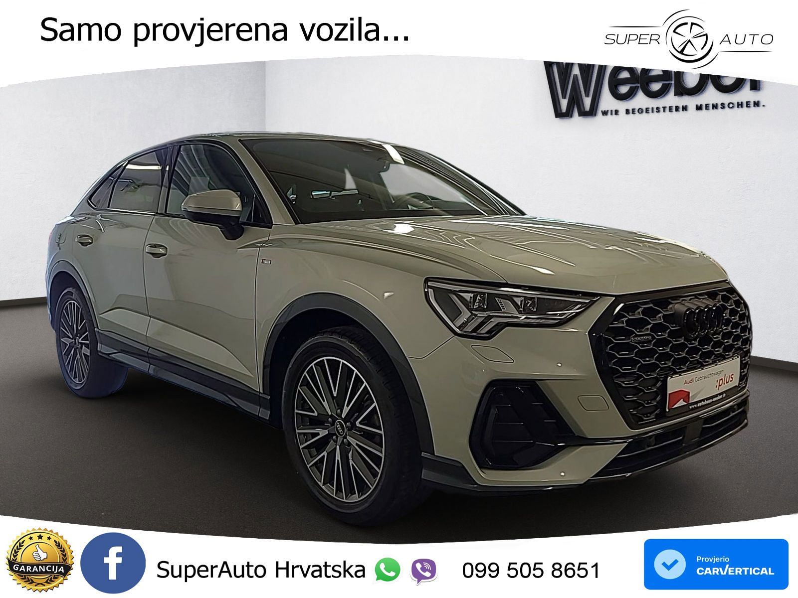 Audi Q3 II Sportback 40 TFSI (190 KS) quattro S tronic S line MATRIX+GR SJED+KAM
