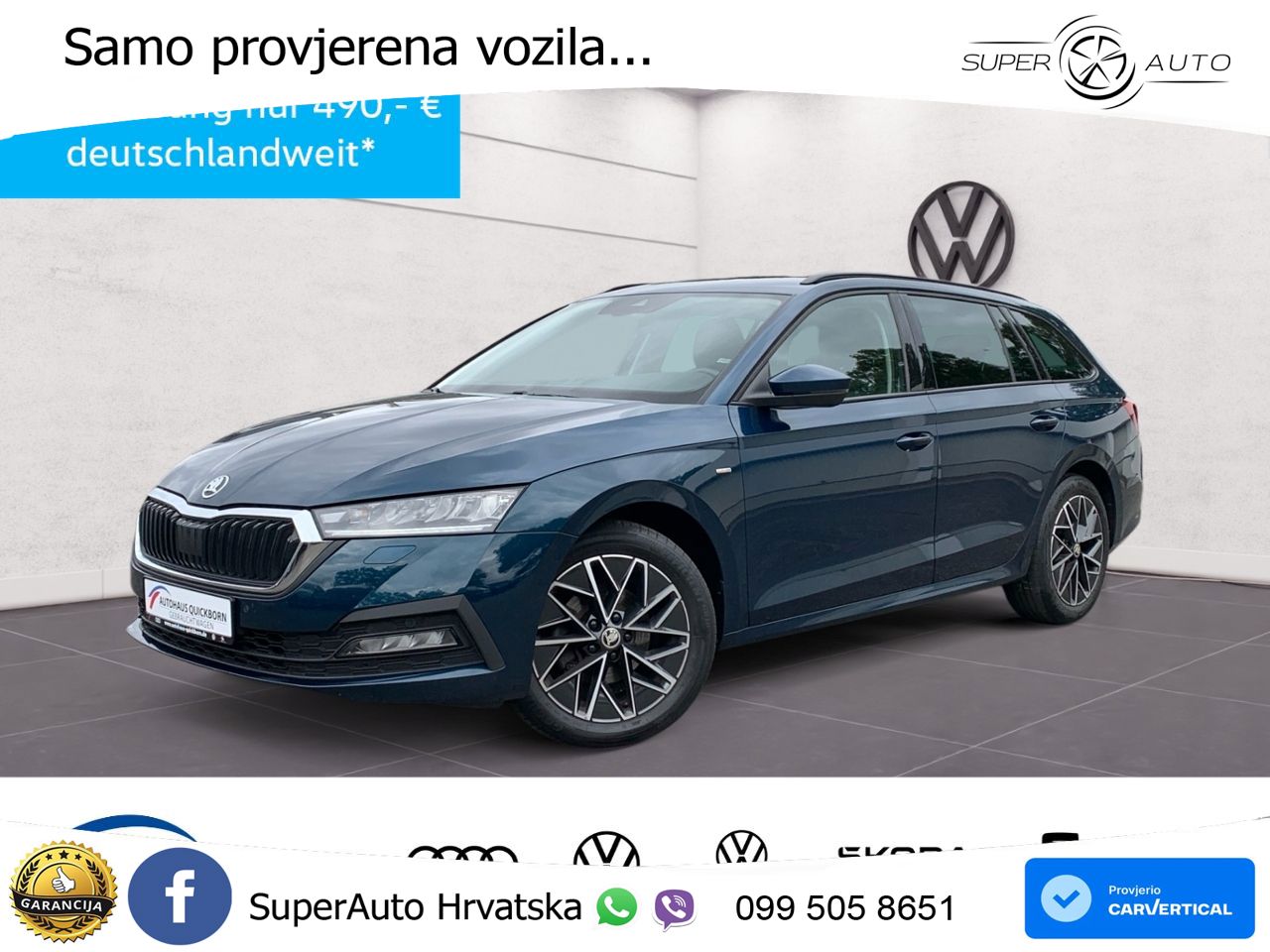 Škoda Octavia Combi 2.0 TDI (150 KS) LED+GR SJED+ACC