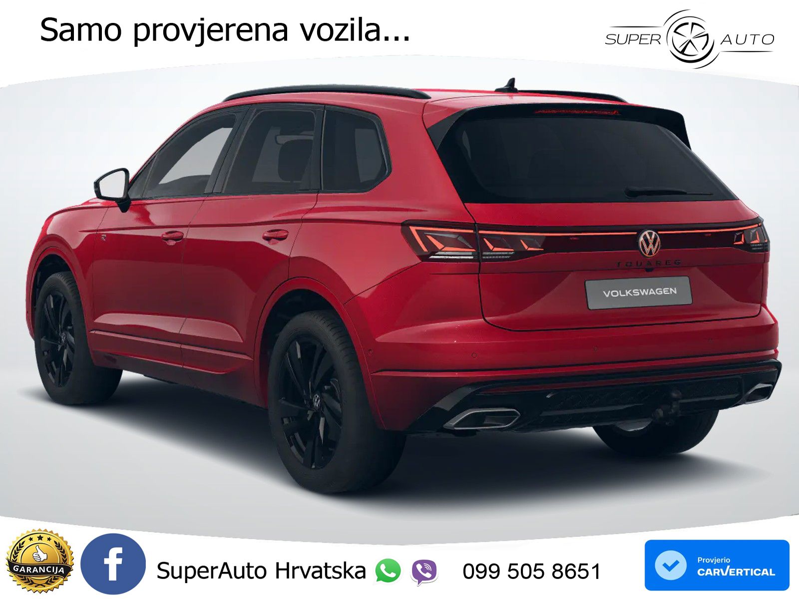 Volkswagen Touareg 3.0 V6 TDI (286 KS) 4MOTION Tiptronic R-Line ZRAČNI+ACC+4xGR SJED+KAM