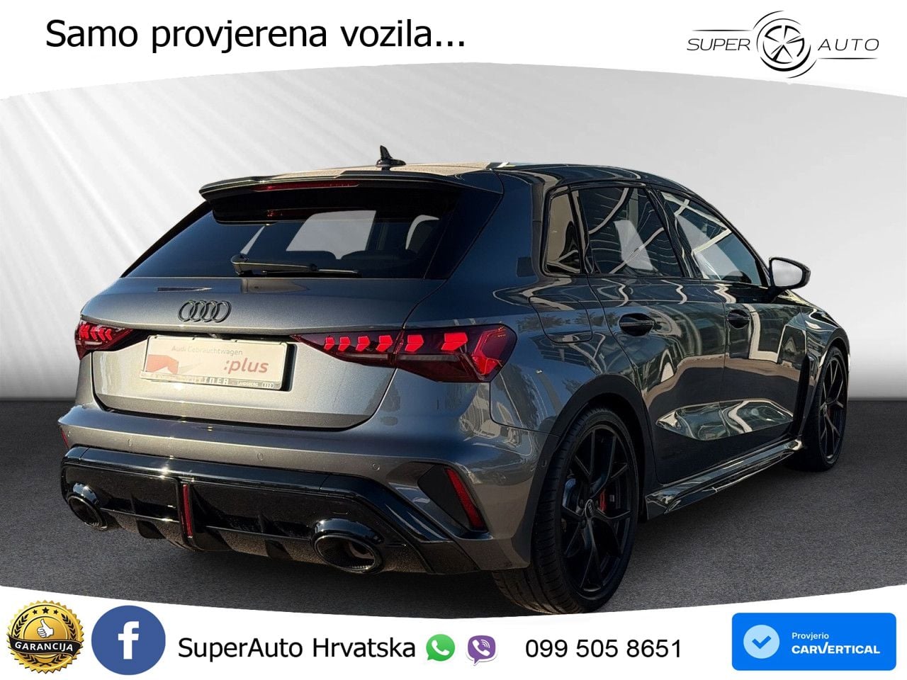 Audi RS3 Sedan 2.5 TFSI (400 KS) quattro S tronic LED+GR SJED+ACC
