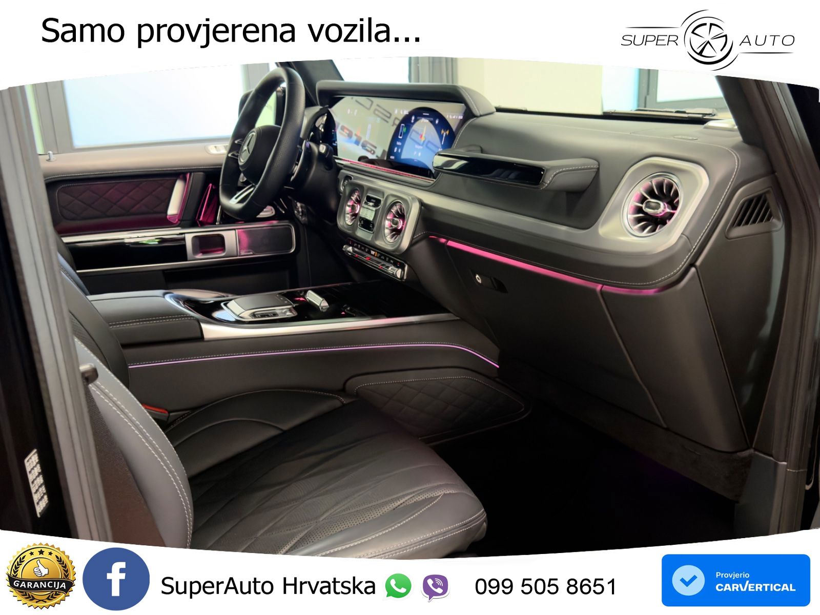 Mercedes AMG G 63 Long V8 (585 KS) 4MATIC 9G-TRONIC AMG SPEEDSHIFT TCT LED+GR SJED+ACC
