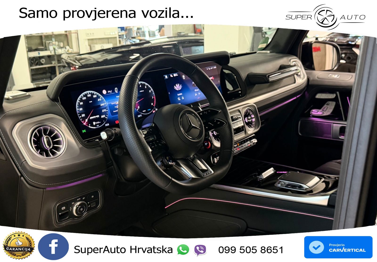 Mercedes AMG G 63 Long V8 (585 KS) 4MATIC 9G-TRONIC AMG SPEEDSHIFT TCT LED+GR SJED+ACC