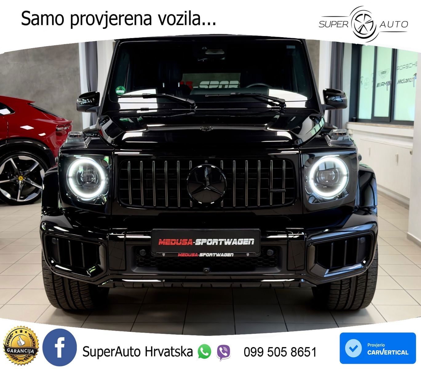 Mercedes AMG G 63 Long V8 (585 KS) 4MATIC 9G-TRONIC AMG SPEEDSHIFT TCT LED+GR SJED+ACC
