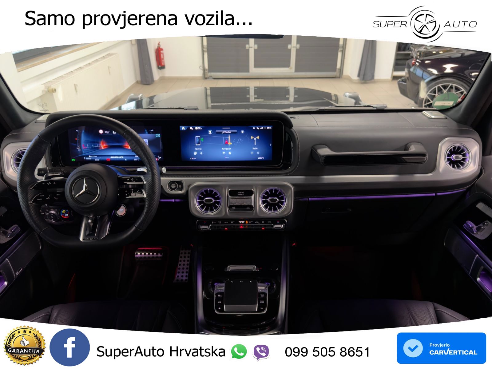 Mercedes AMG G 63 Long V8 (585 KS) 4MATIC 9G-TRONIC AMG SPEEDSHIFT TCT LED+GR SJED+ACC