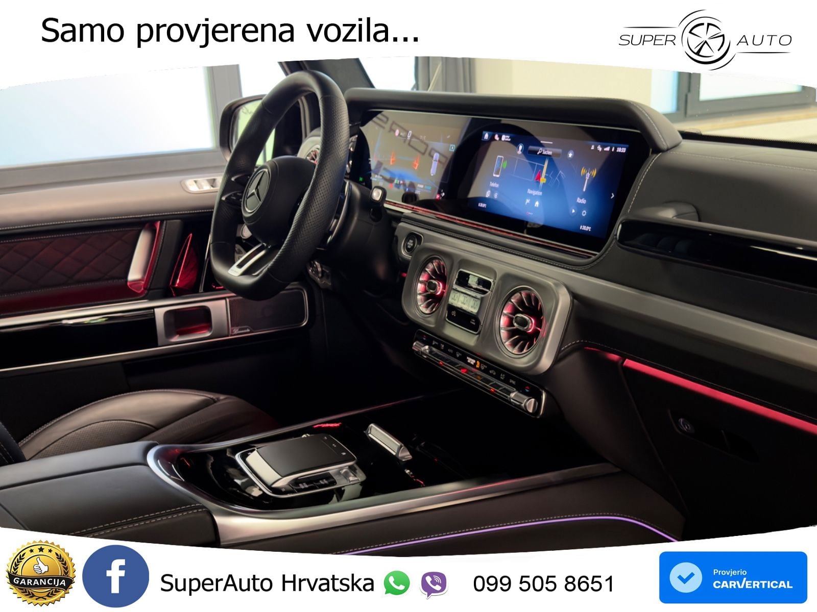 Mercedes AMG G 63 Long V8 (585 KS) 4MATIC 9G-TRONIC AMG SPEEDSHIFT TCT LED+GR SJED+ACC