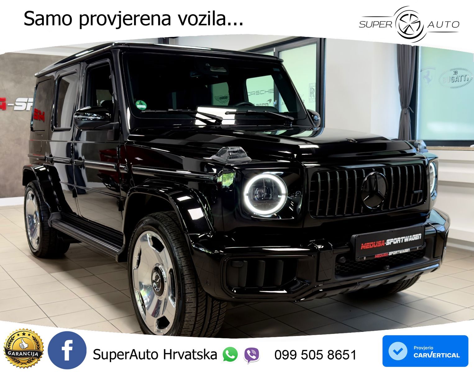 Mercedes AMG G 63 Long V8 (585 KS) 4MATIC 9G-TRONIC AMG SPEEDSHIFT TCT LED+GR SJED+ACC