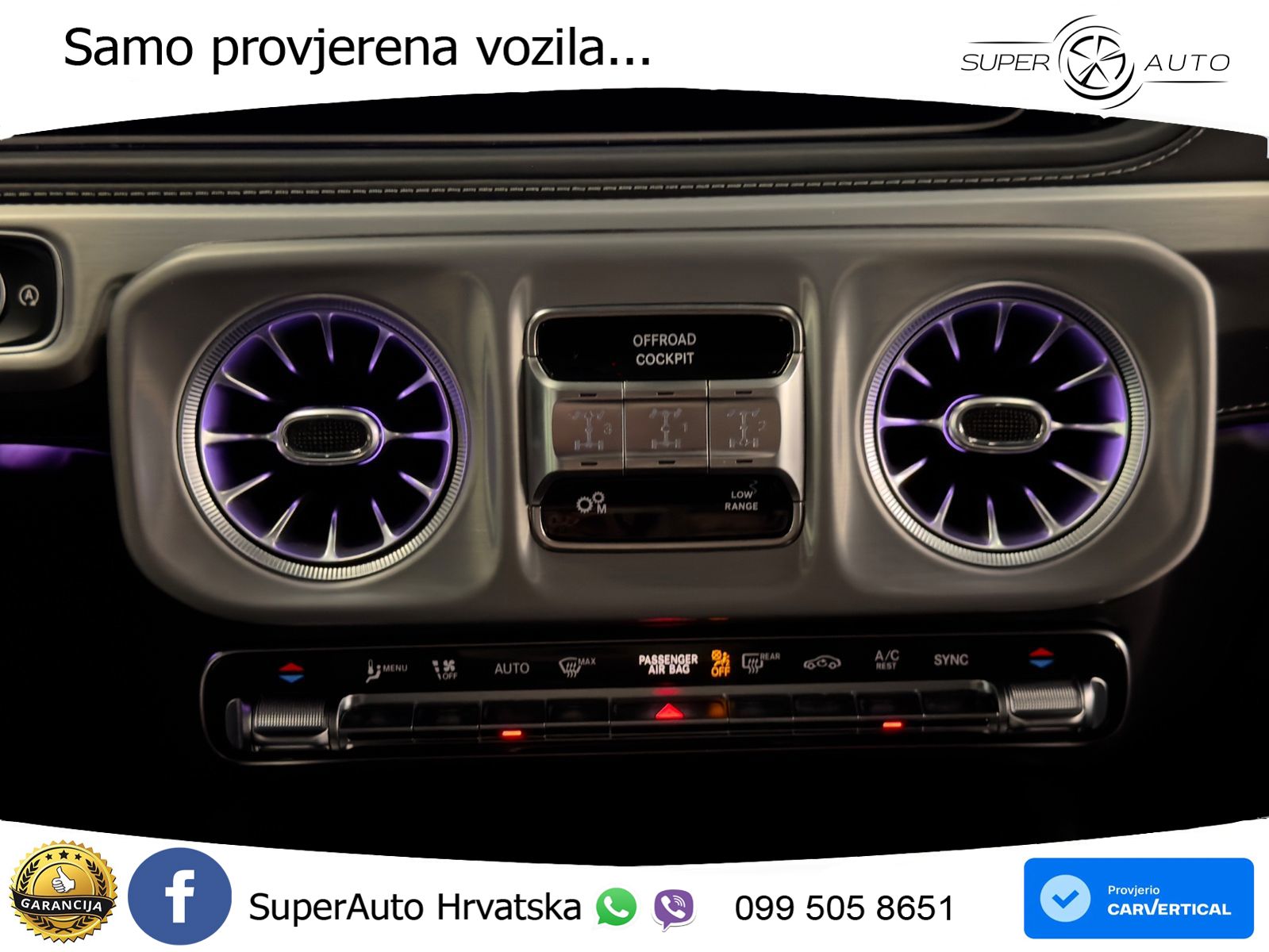 Mercedes AMG G 63 Long V8 (585 KS) 4MATIC 9G-TRONIC AMG SPEEDSHIFT TCT LED+GR SJED+ACC