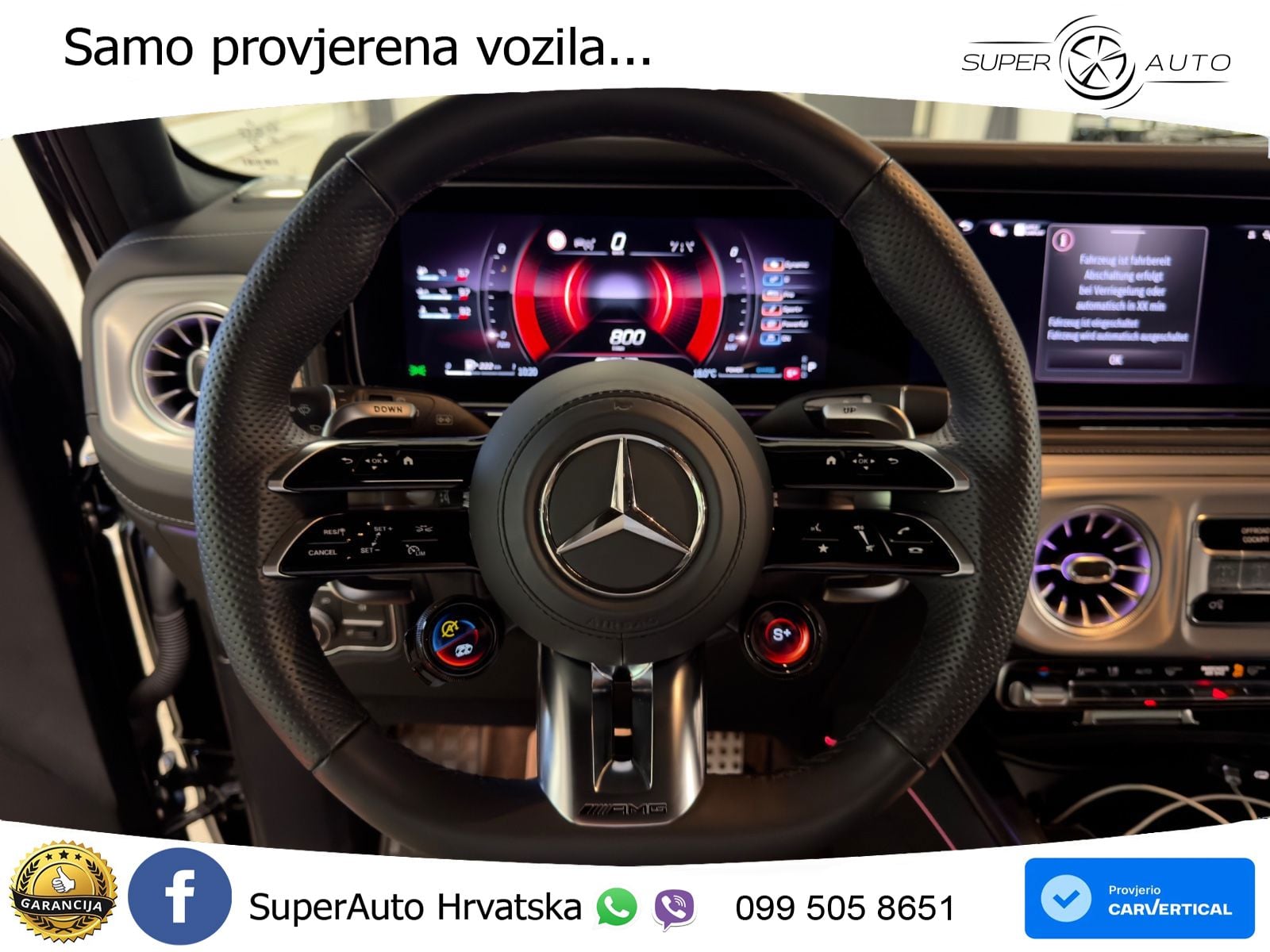 Mercedes AMG G 63 Long V8 (585 KS) 4MATIC 9G-TRONIC AMG SPEEDSHIFT TCT LED+GR SJED+ACC