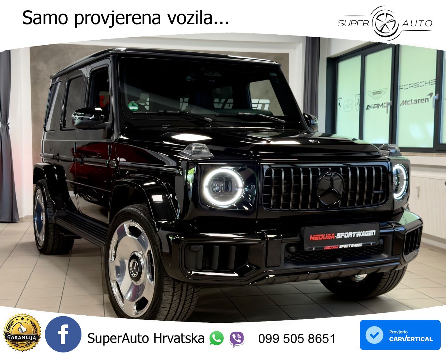Mercedes AMG G 63 Long V8 (585 KS) 4MATIC 9G-TRONIC AMG SPEEDSHIFT TCT LED+GR SJED+ACC