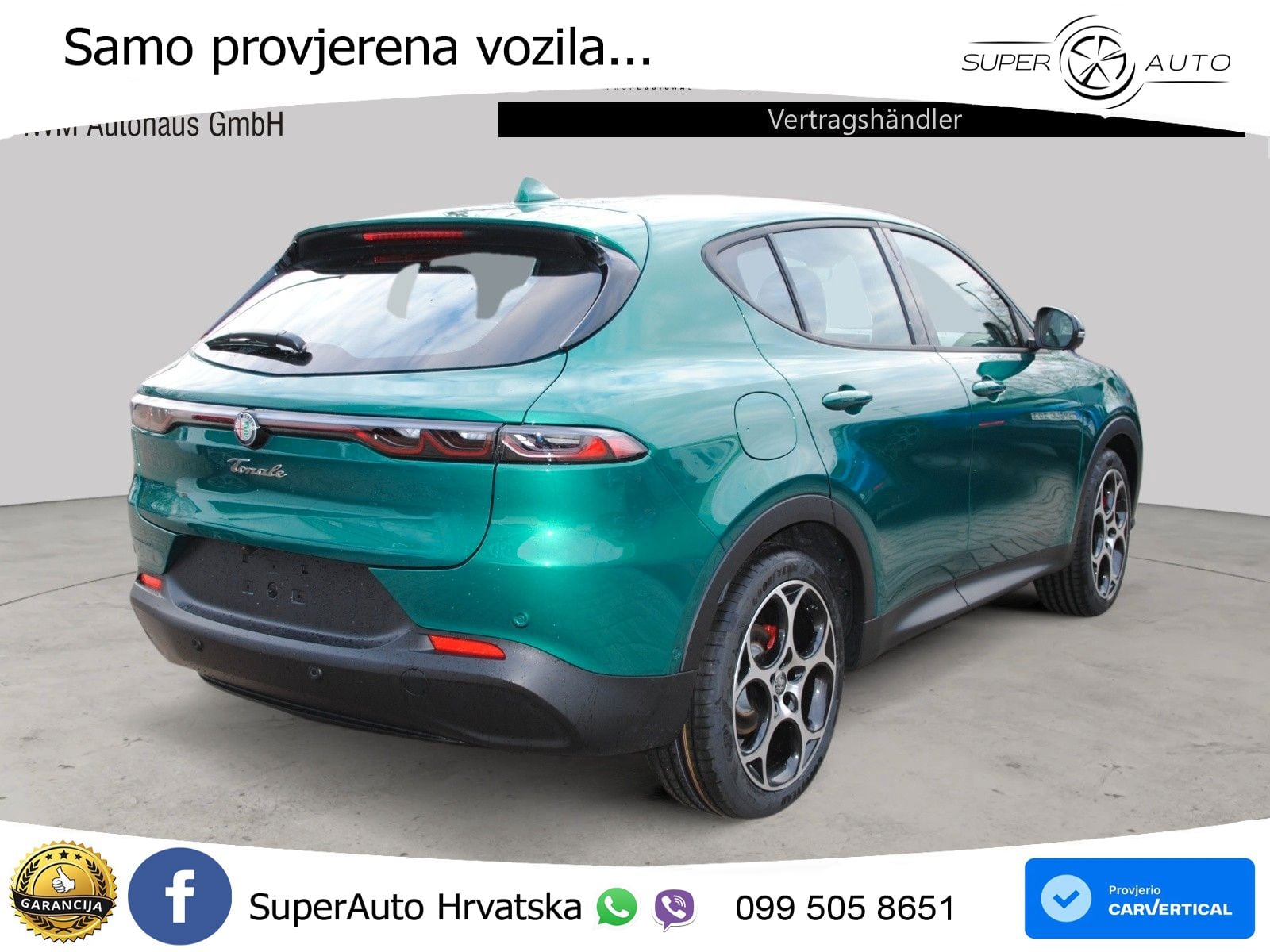 Alfa Romeo Tonale 1.6 VGT-D (130 KS) TCT LED+GR SJED+ACC