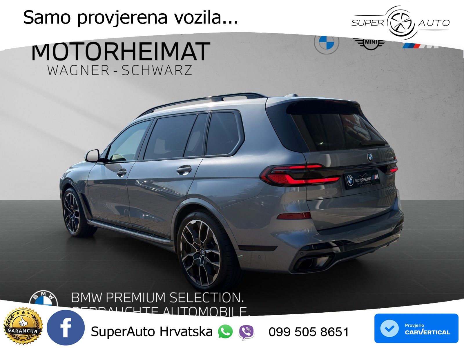 BMW X7 40d (352 KS) xDrive Steptronic ZRAČNI+ACC+GR SJED+KAM+PANO