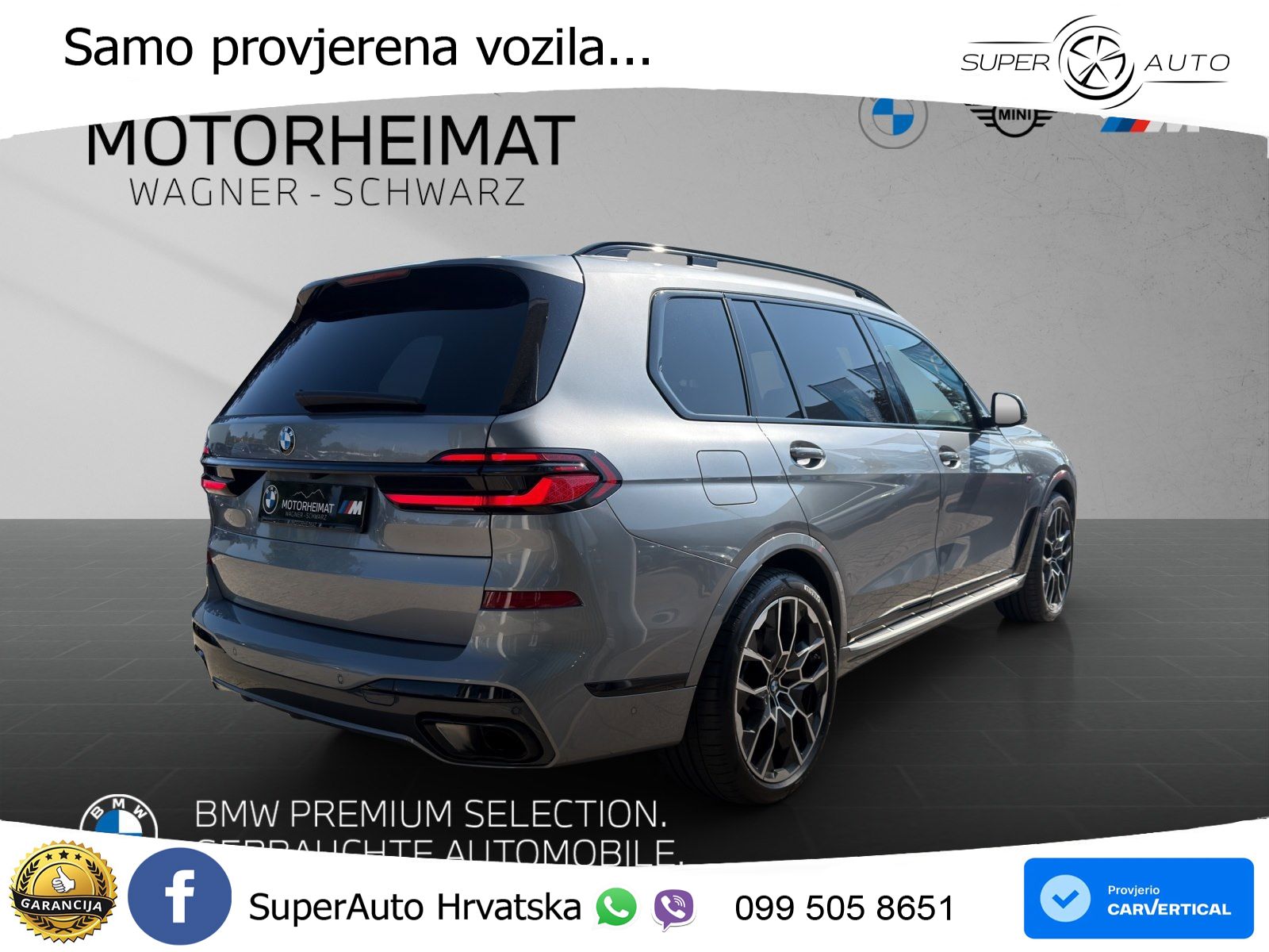 BMW X7 40d (352 KS) xDrive Steptronic ZRAČNI+ACC+GR SJED+KAM+PANO