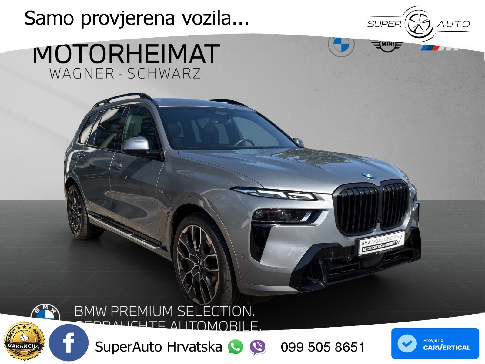 BMW X7 40d (352 KS) xDrive Steptronic ZRAČNI+ACC+GR SJED+KAM+PANO
