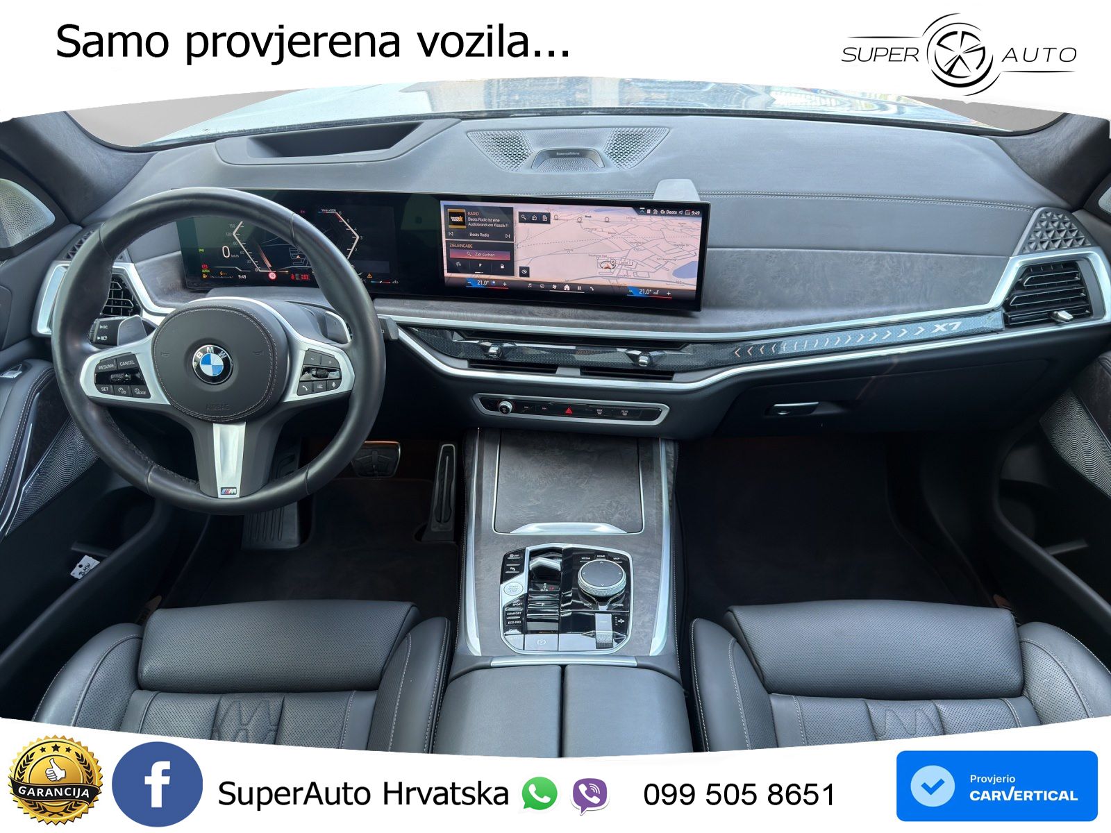 BMW X7 40d (352 KS) xDrive Steptronic ZRAČNI+ACC+GR SJED+KAM+PANO
