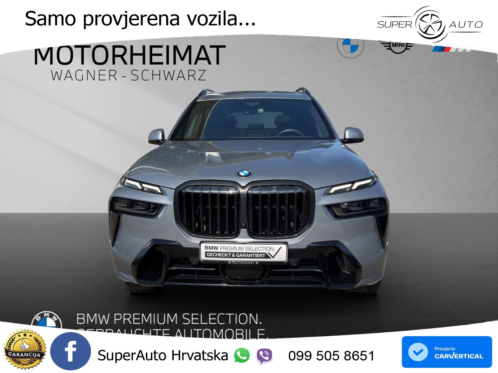 BMW X7 40d (352 KS) xDrive Steptronic ZRAČNI+ACC+GR SJED+KAM+PANO