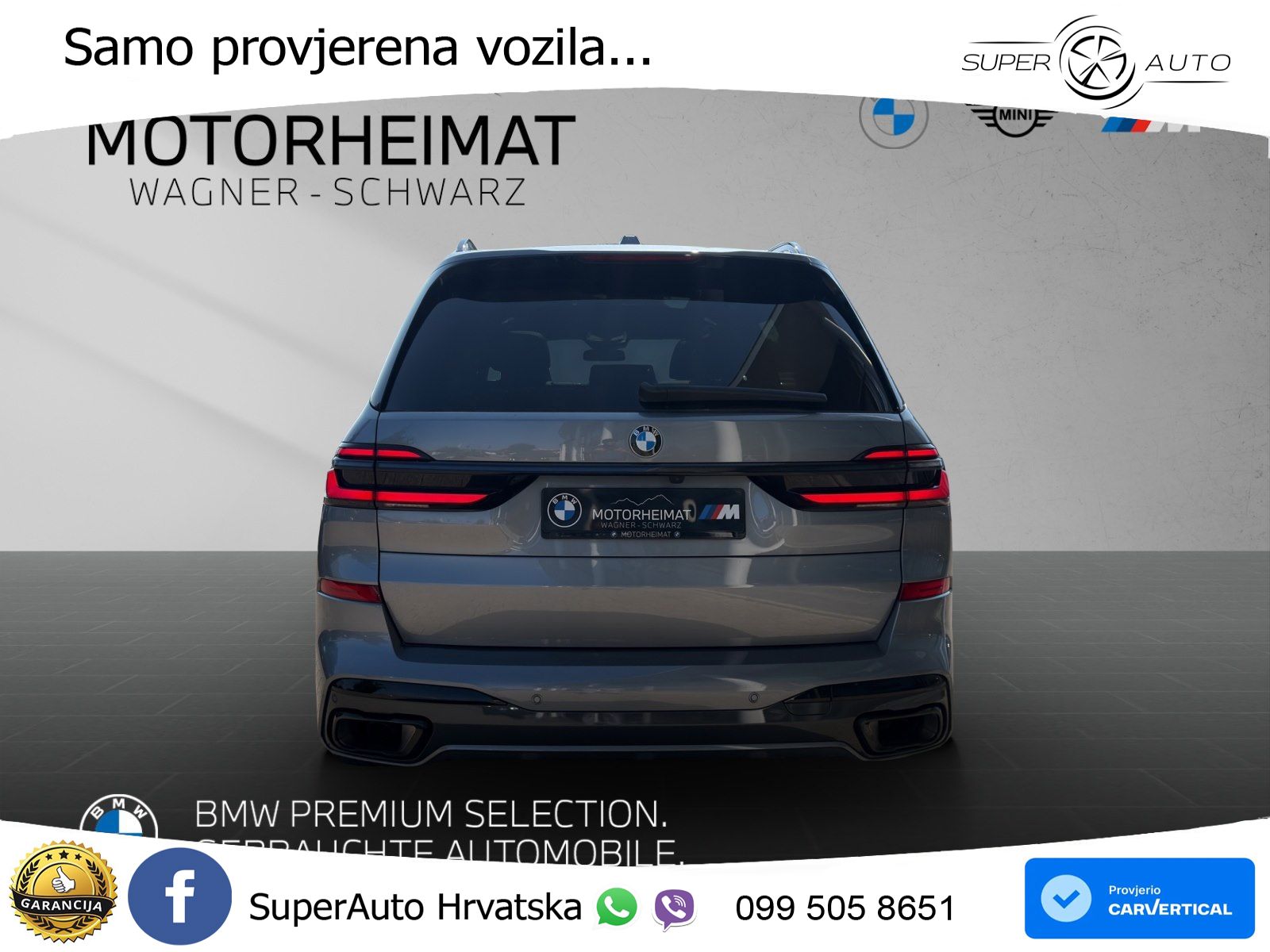 BMW X7 40d (352 KS) xDrive Steptronic ZRAČNI+ACC+GR SJED+KAM+PANO