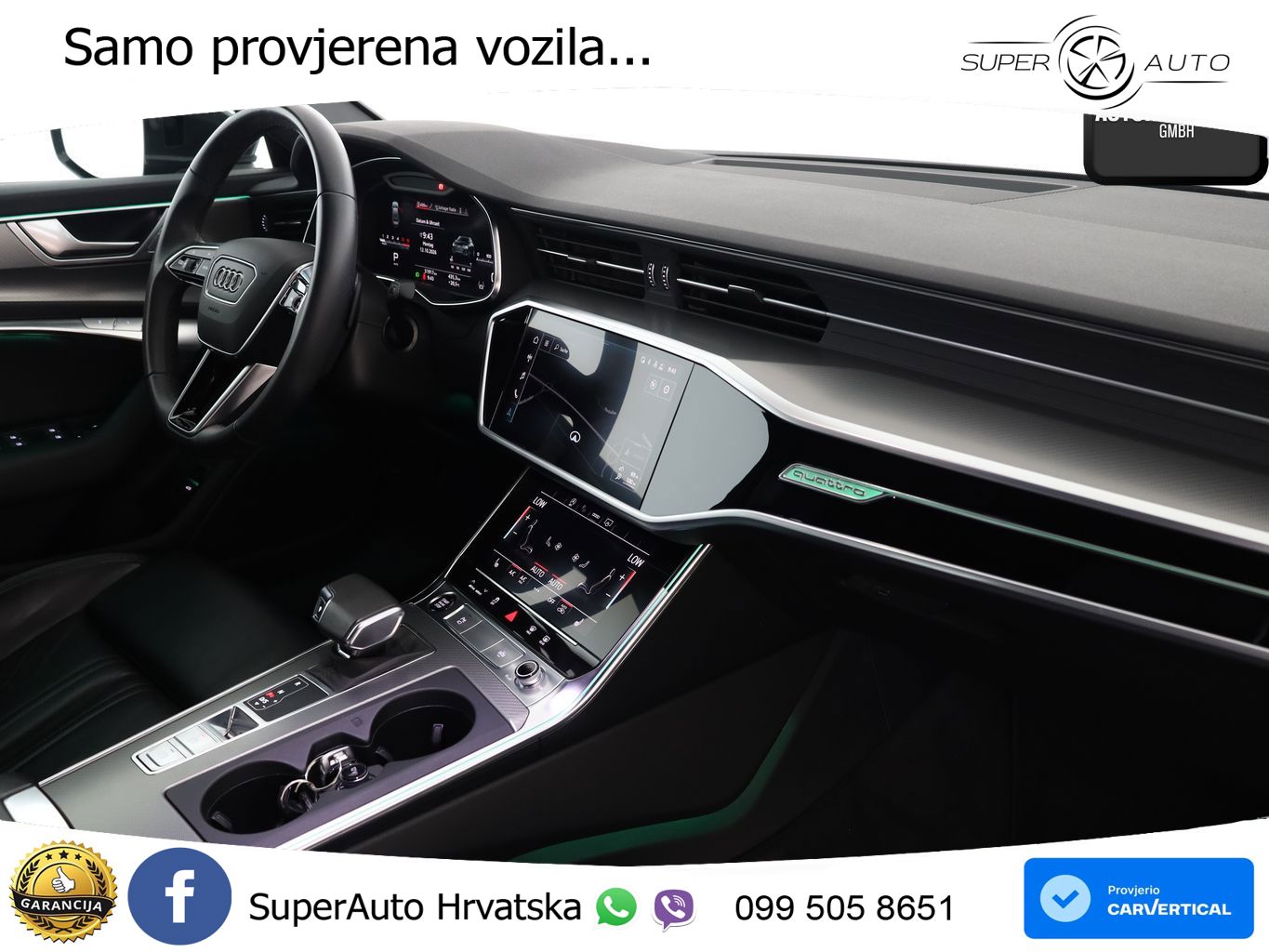 Audi A6 40 TDI (204 KS) quattro ultra S tronic S line LED+GR SJED+ACC