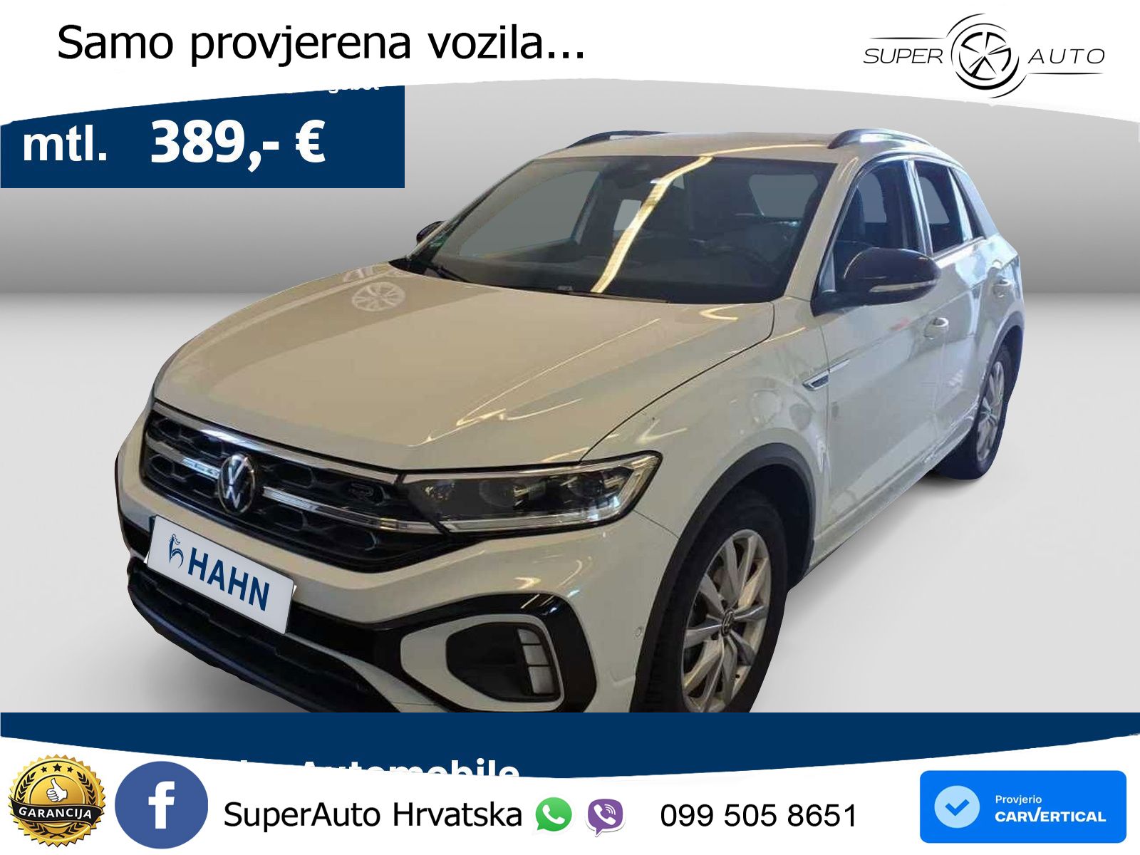 Volkswagen T-Roc 1.5 TSI (150 KS) DSG R-Line LED+GR SJED+ACC
