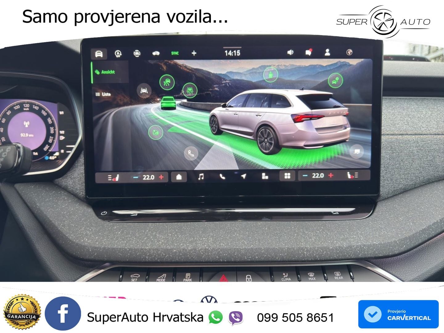 Škoda Octavia Combi 1.5 TSI (150 KS) DSG LED+GR SJED+ACC