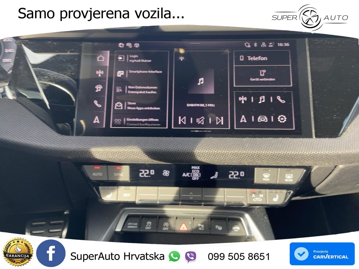 Audi A3 Limuzina 35 TFSI (150 KS) S line LED+GR SJED+ACC