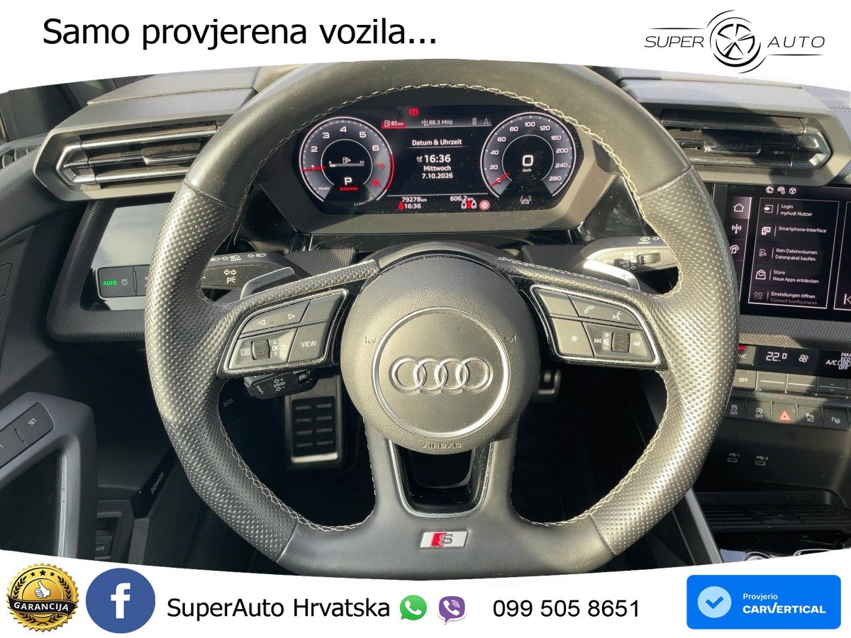Audi A3 Limuzina 35 TFSI (150 KS) S line LED+GR SJED+ACC