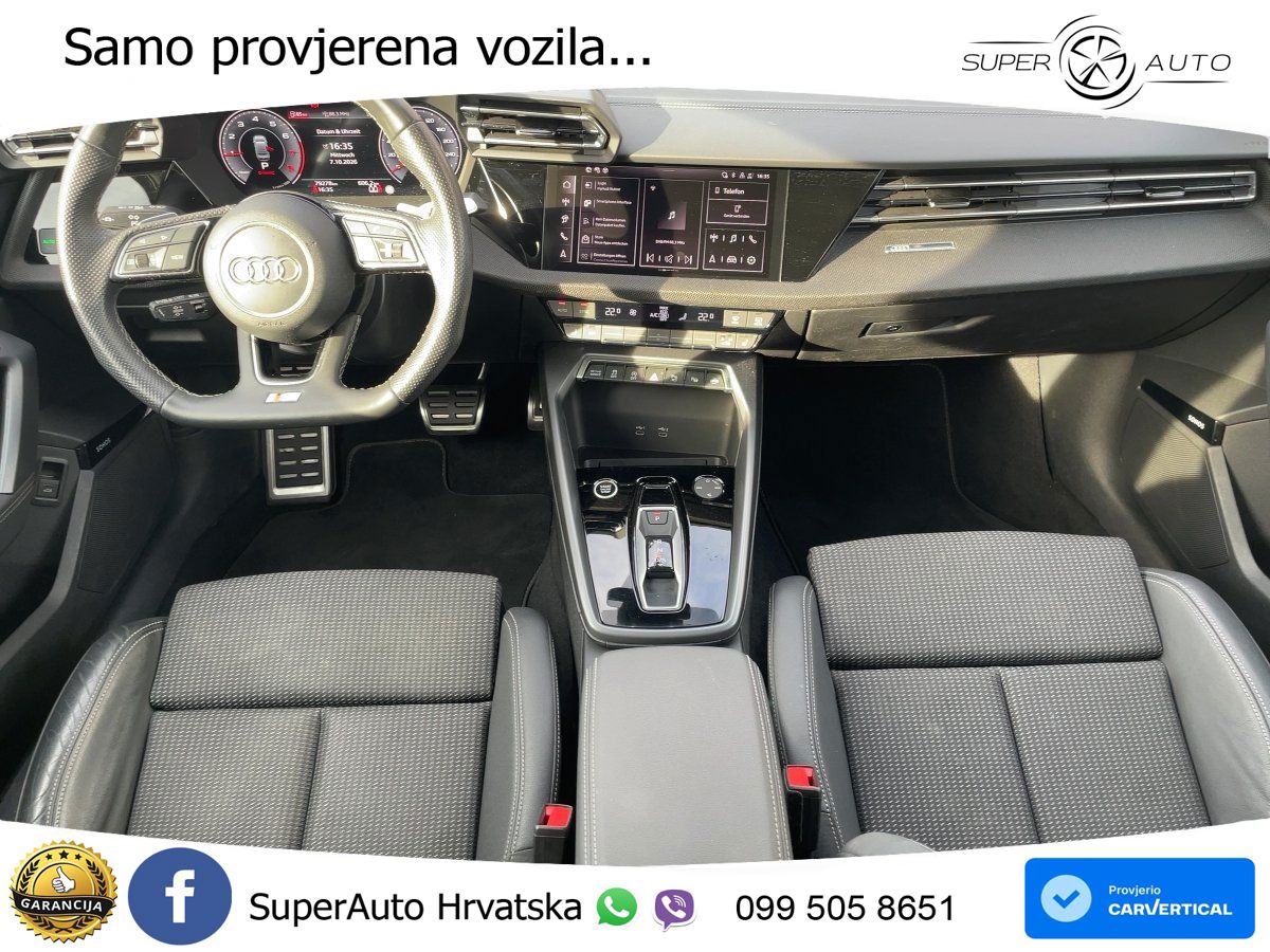 Audi A3 Limuzina 35 TFSI (150 KS) S line LED+GR SJED+ACC