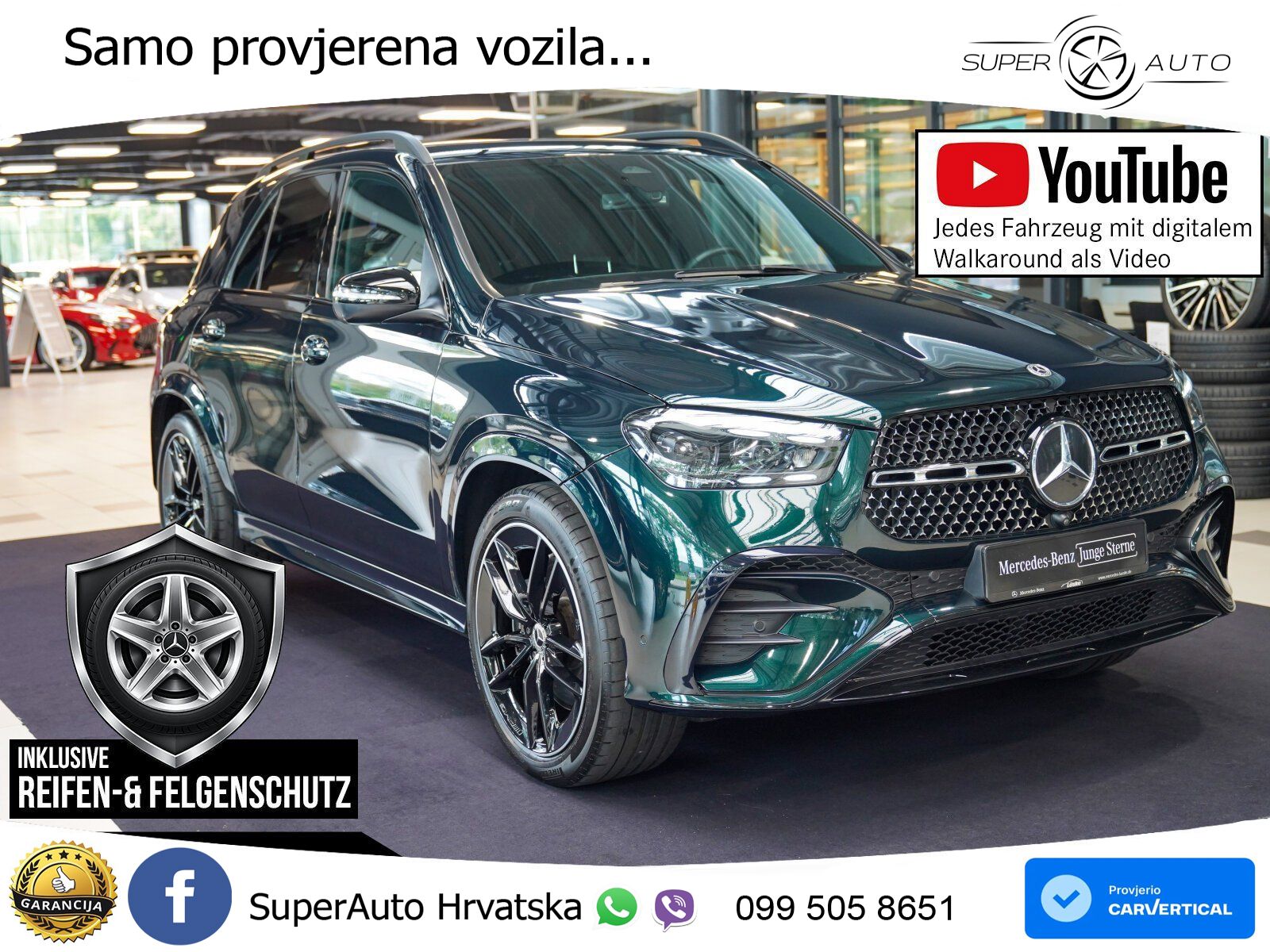 Mercedes GLE 450d (367 KS) EQ Boost 4MATIC 9G-TRONIC AMG ZRAČNI+ACC+GR SJED+KAM