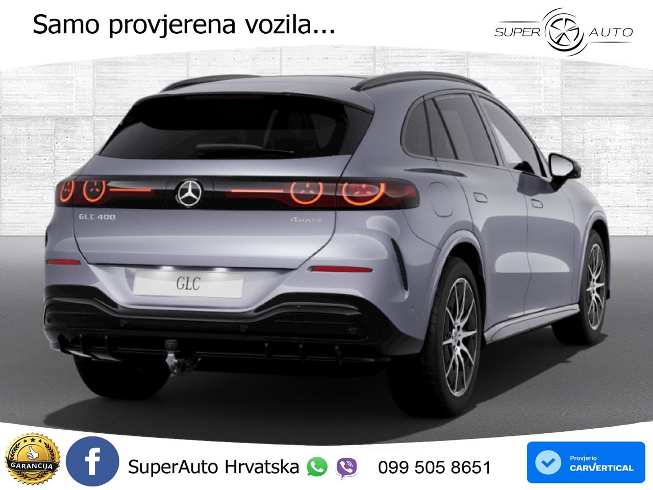 Mercedes GLC 400 94 kWh (489 KS) 4MATIC EQ Technology AMG LED+GR SJED+ACC