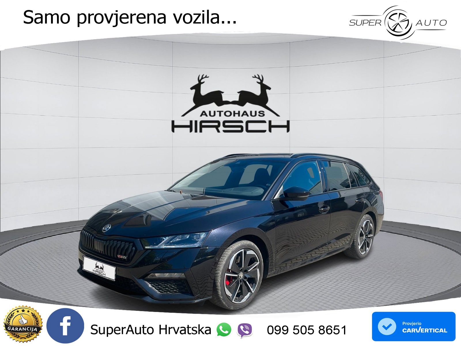 Škoda Octavia Combi RS 2.0 TSI (245 KS) DSG LED+GR SJED+ACC
