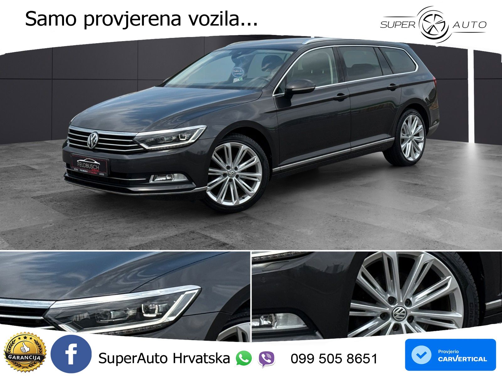 Volkswagen Passat Variant 2.0 TDI (190 KS) DSG Highline LED+GR SJED+ACC